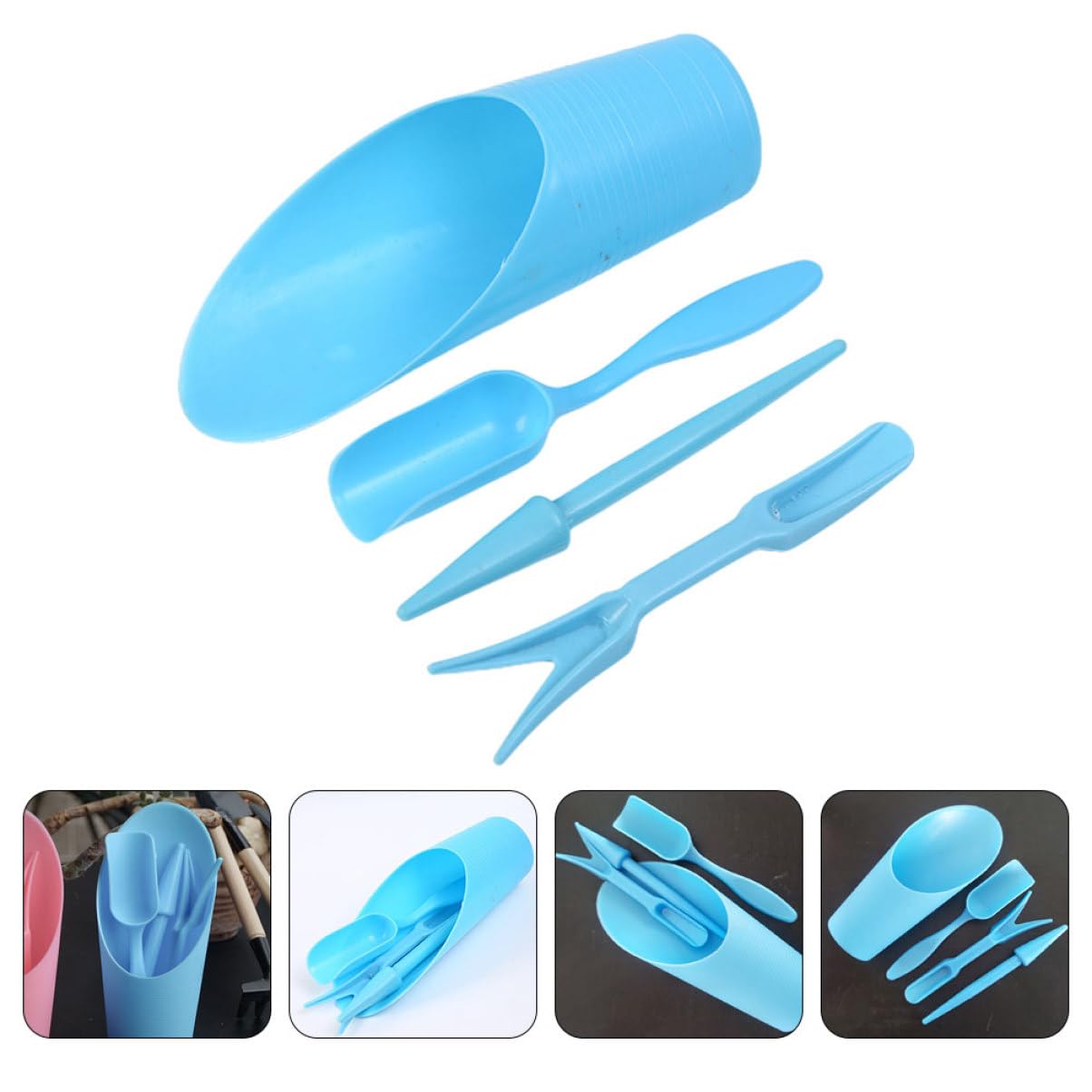 Gardening Tools Wholesale - 4 stks/set, Plastic Duurzaam Emmer schop