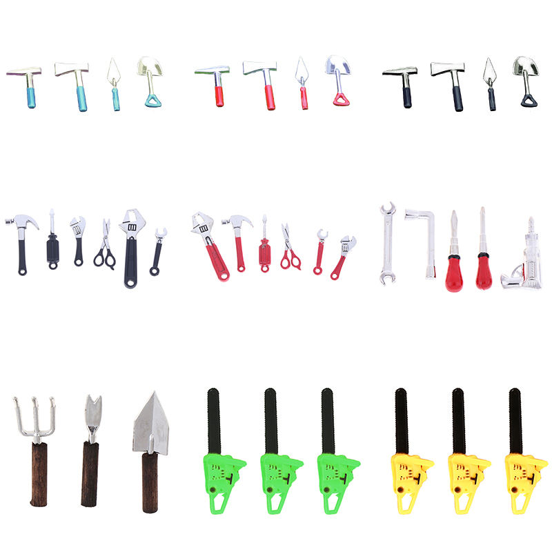 Gardening Tools Toys - 3/4/5/6Pcs Dollhouse Miniatuur Reparatie Kits Accessoires