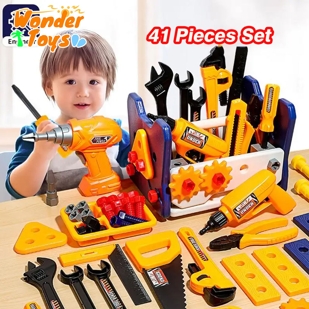 Gardening Tools Girls - 41-delige set met elektrische boormachine Kinderen