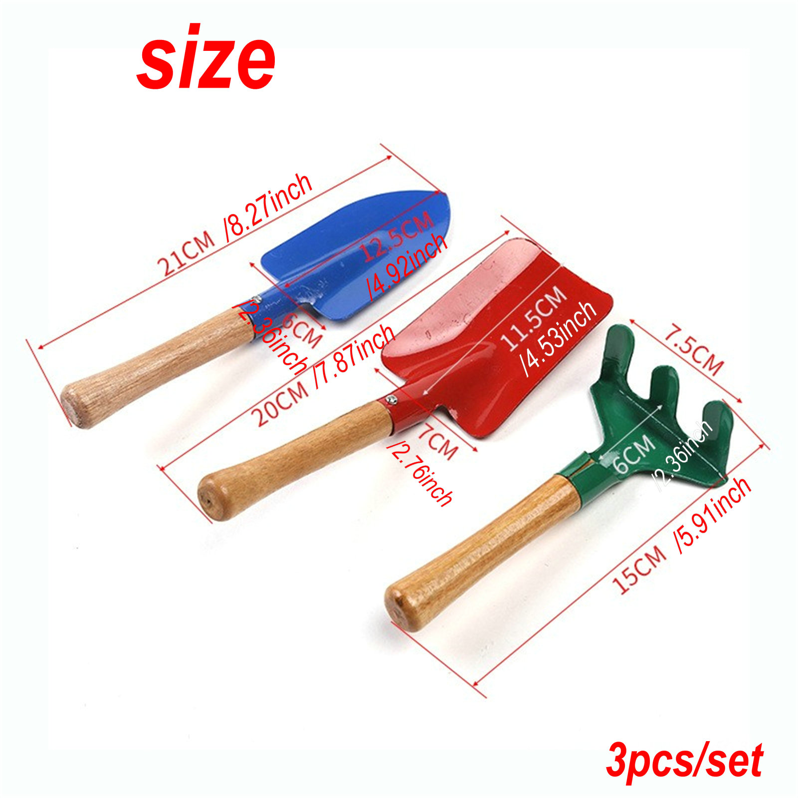 Eén set drie stuks Camping- en - Gardening Tools Toys recensie en prijs