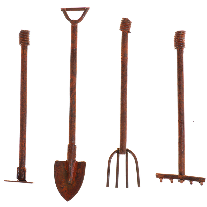 4 stuks 1:12 poppenhuis miniat - Gardening Tools Toys recensie en prijs