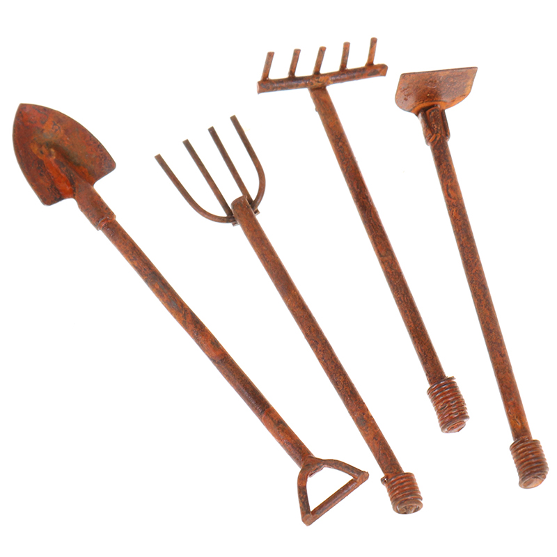 4 stuks 1:12 poppenhuis miniat - Gardening Tools Toys recensie en prijs