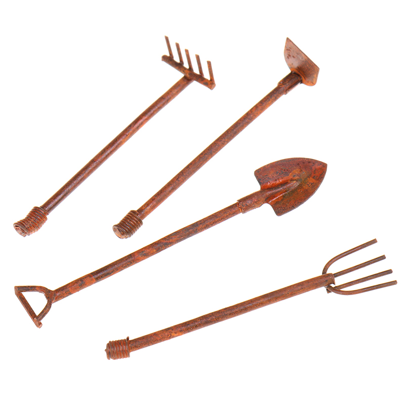 4 stuks 1:12 poppenhuis miniat - Gardening Tools Toys recensie en prijs