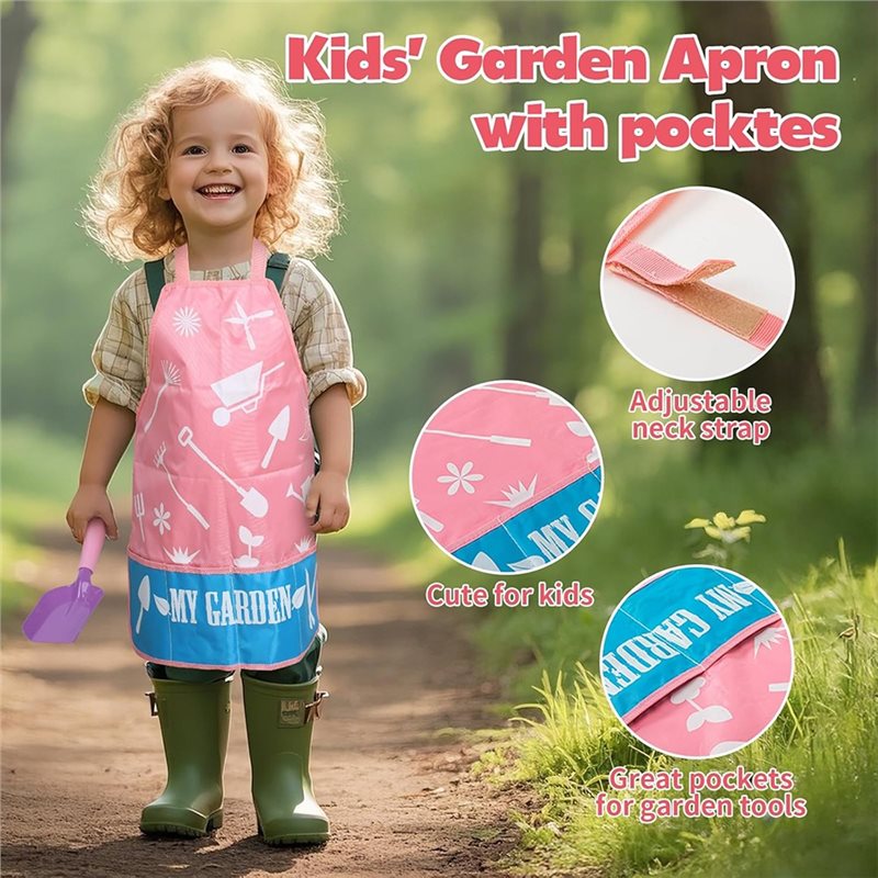 Superior-Kids roze tuingereeds - Gardening Tools Kit For Kids recensie en prijs