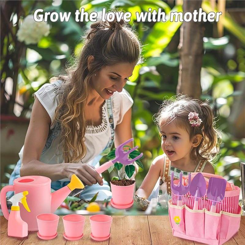 Superior-Kids roze tuingereeds - Gardening Tools Kit For Kids recensie en prijs