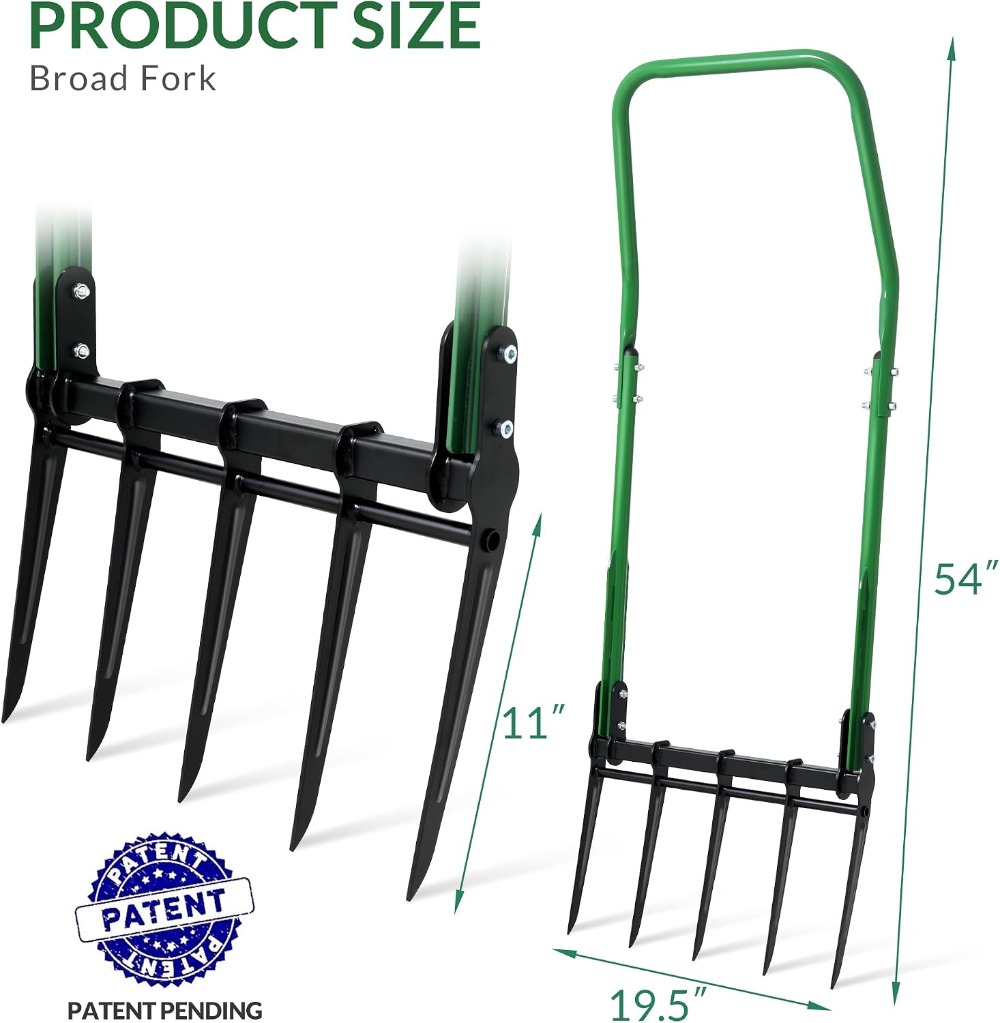 Zware 5-tands brede vork voor  - Gardening Tools For Digging recensie en prijs