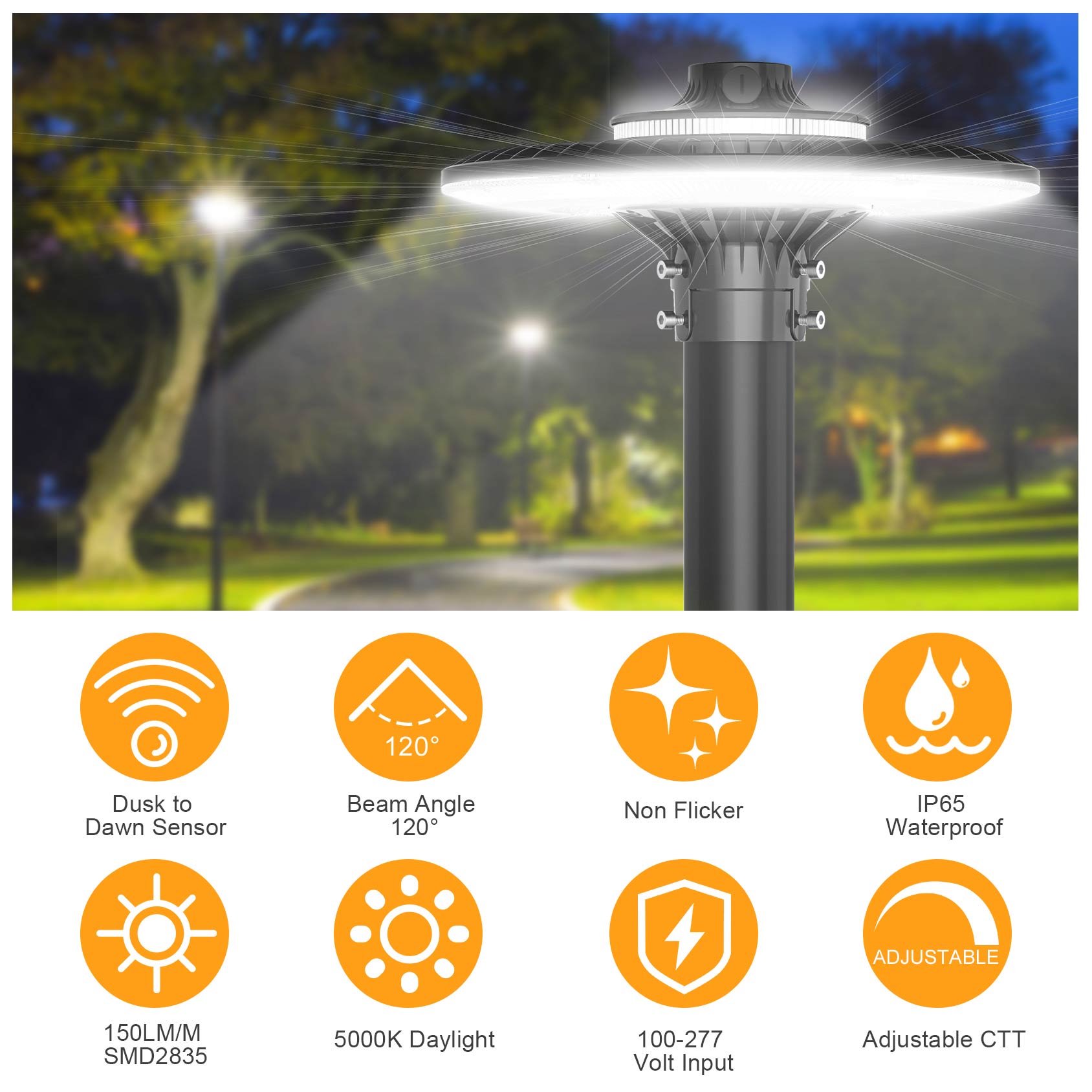 LED POST TOP Armatuur ETL CE U - Gardening Tools List recensie en prijs