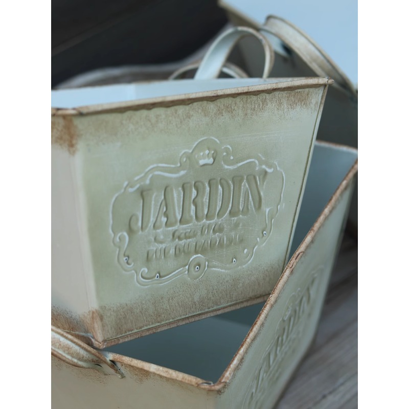 Vintage pastorale tinnen Engel - Gardening Tools In English recensie en prijs
