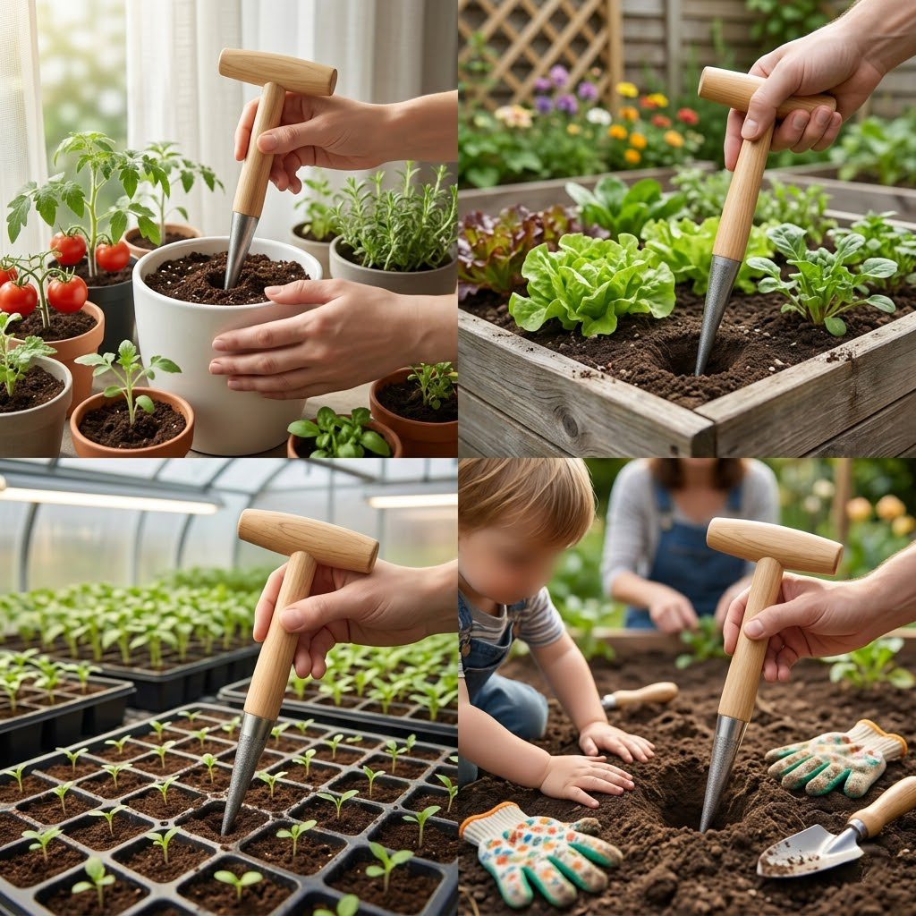 Handgemaakte houten handgatenm - Gardening Tools For Digging recensie en prijs