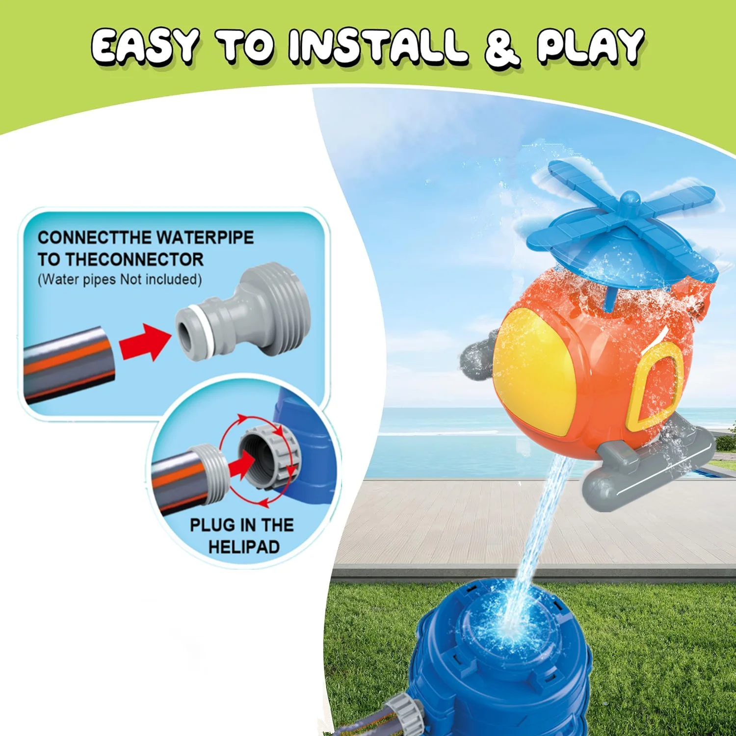 Helikopter Sprinkler Waterspee - Gardening Tools Girls recensie en prijs
